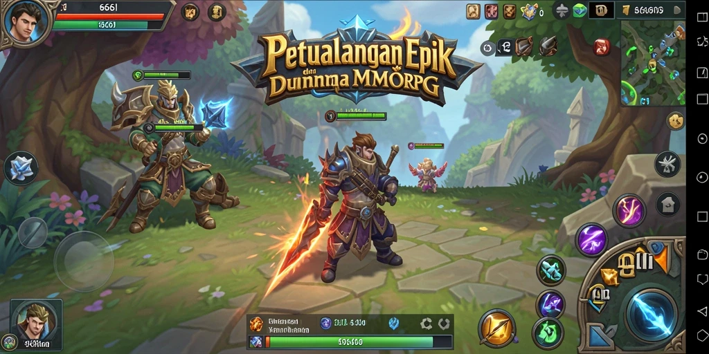 Tampilan gameplay menarik dan interaktif dari 666I MMORPG.