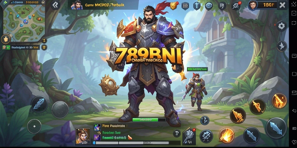 Screenshot utama gameplay 789BNI yang menampilkan pertempuran fantastis.