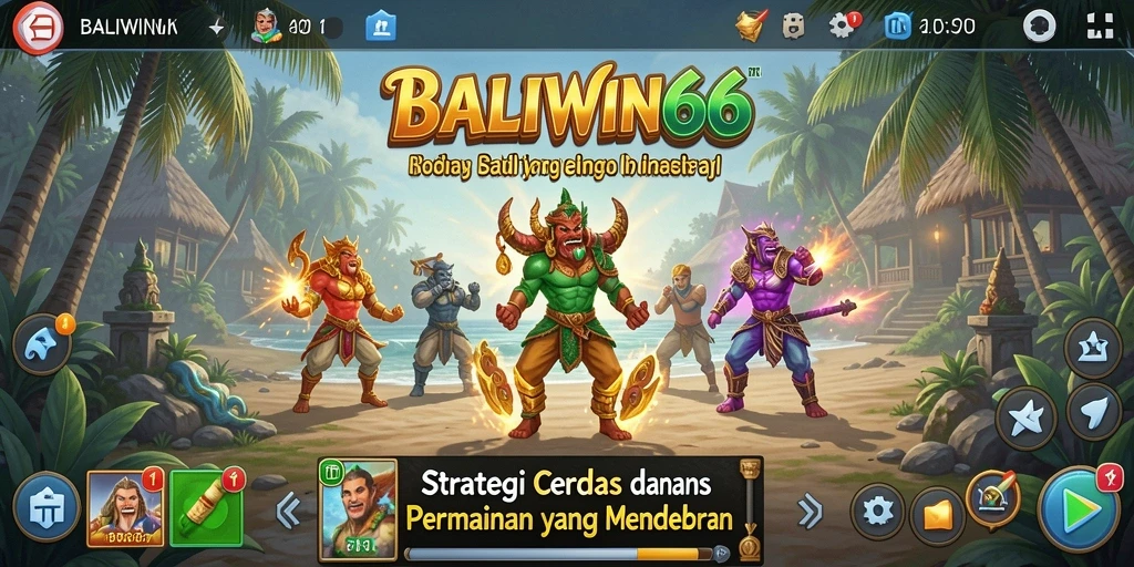 Tampilan gameplay BALIWIN66 yang mendebarkan dan strategis.