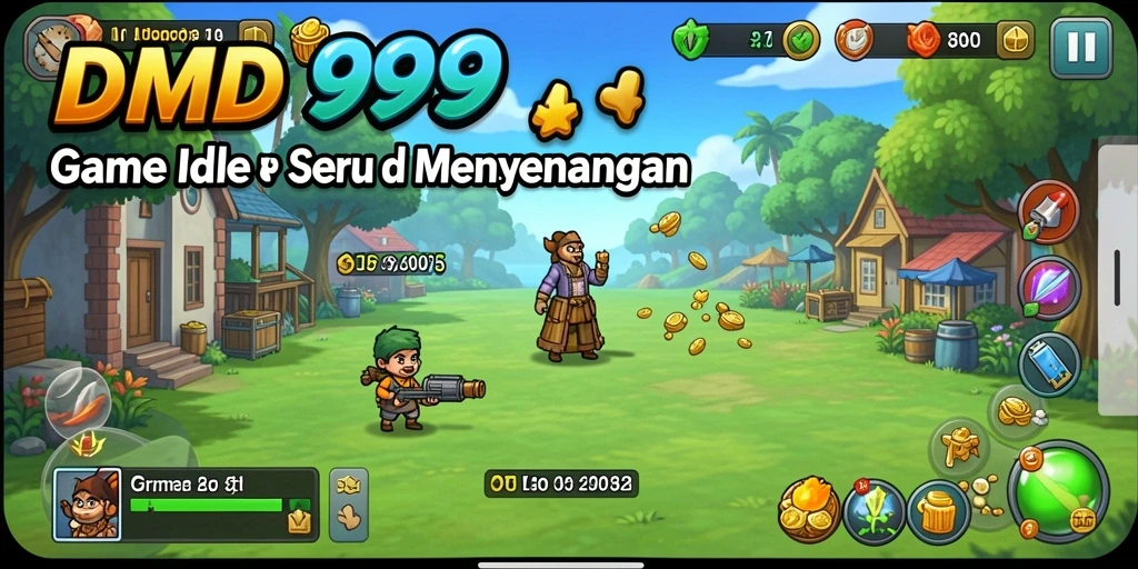 Tampilan gameplay <strong>DMD999</strong> yang seru dan menarik untuk game Idle.