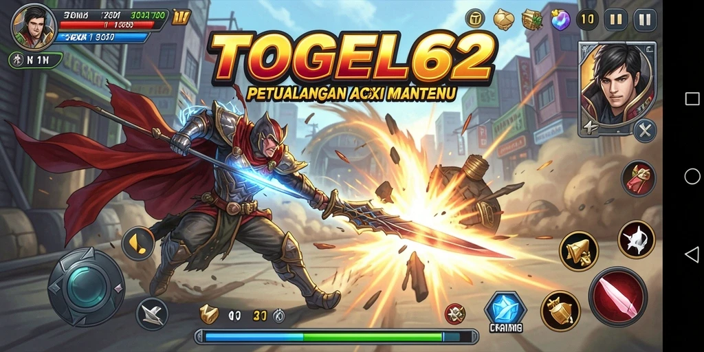 Tampilan gameplay aksi seru di TOGEL62.